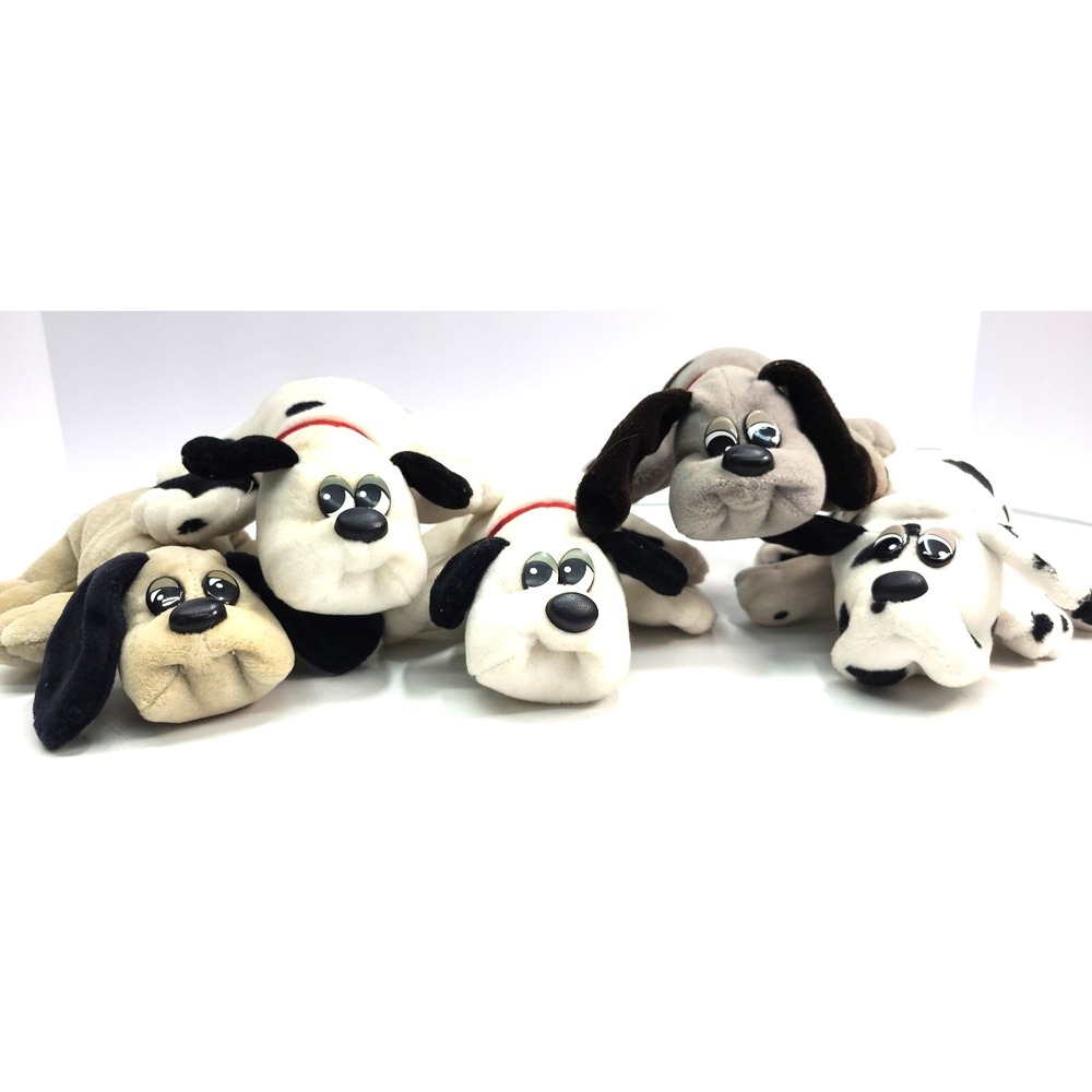 5 Tonka 1986  1987 Pound Puppies Grey Tan‎ White Spotted Dalmation